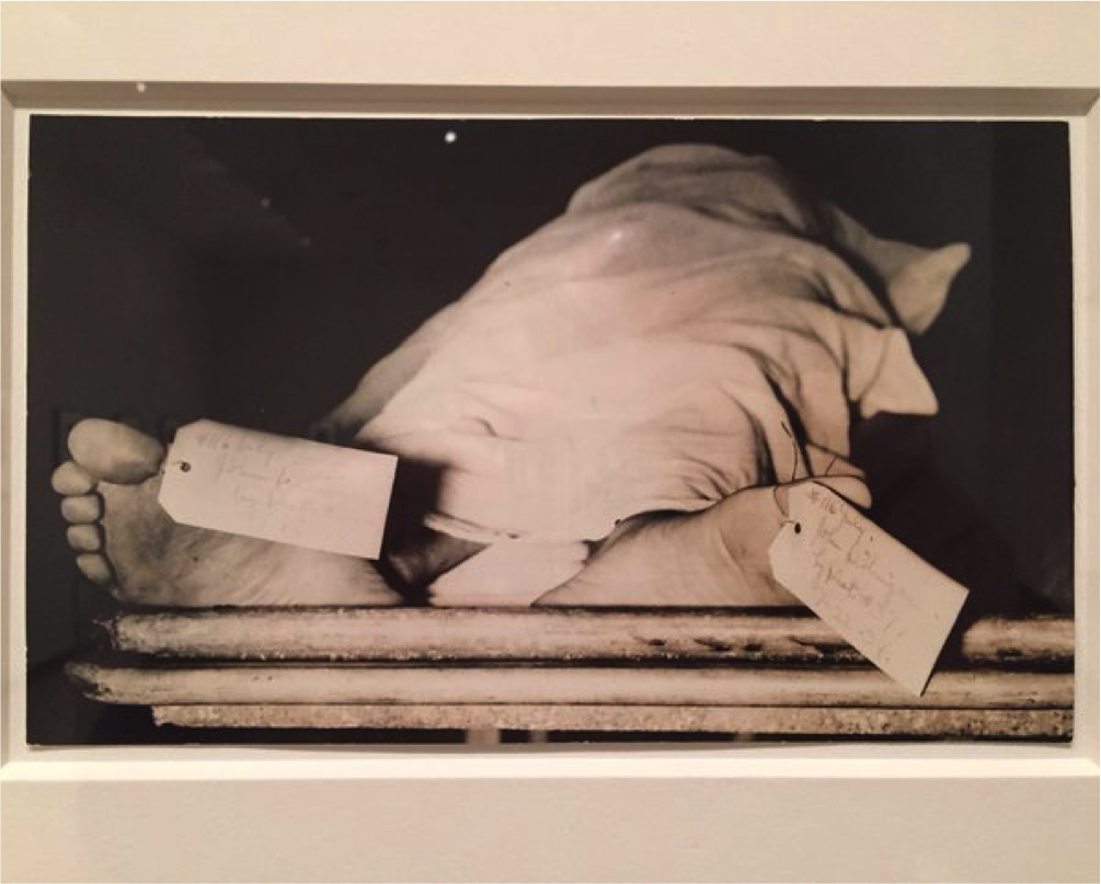 “John Dillinger, Chicago Morgue” 1934