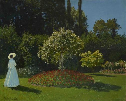 Claude Monet, Lady in the Garden, 1867